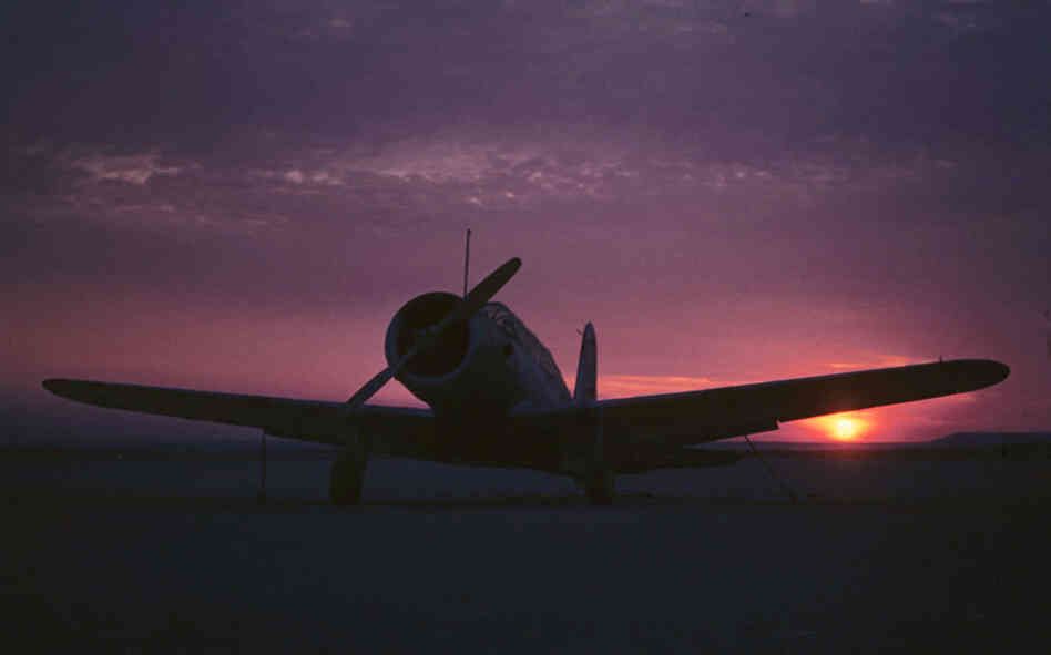 A BT-13 at sunrise at Avenger Field. A BT-13 at sunrise at Avenger Field.