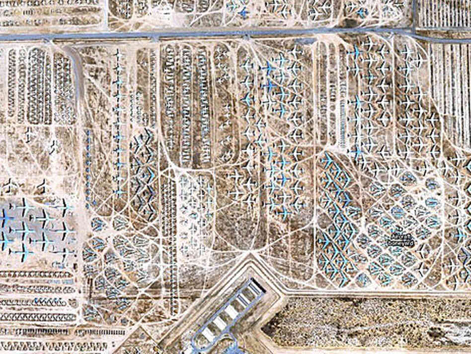 Google Earth images of the Davis-Monthan Air Force Base in Tuscon, Ariz. Google Earth images of the Davis-Monthan Air Force Base in Tuscon, Ariz.