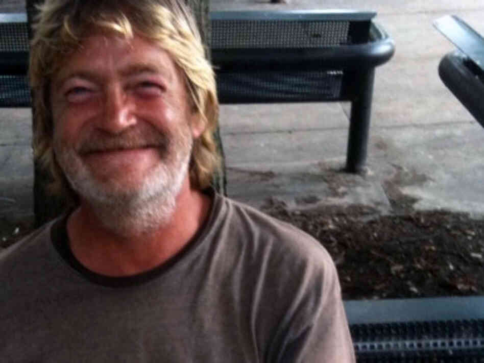 Brian, a 54-year-old homeless man from Des Moines, Iowa.