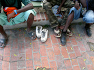 Boys who lost their families and homes live together in a Port-au-Prince park Boys who lost their families and homes live together in a Port-au-Prince park