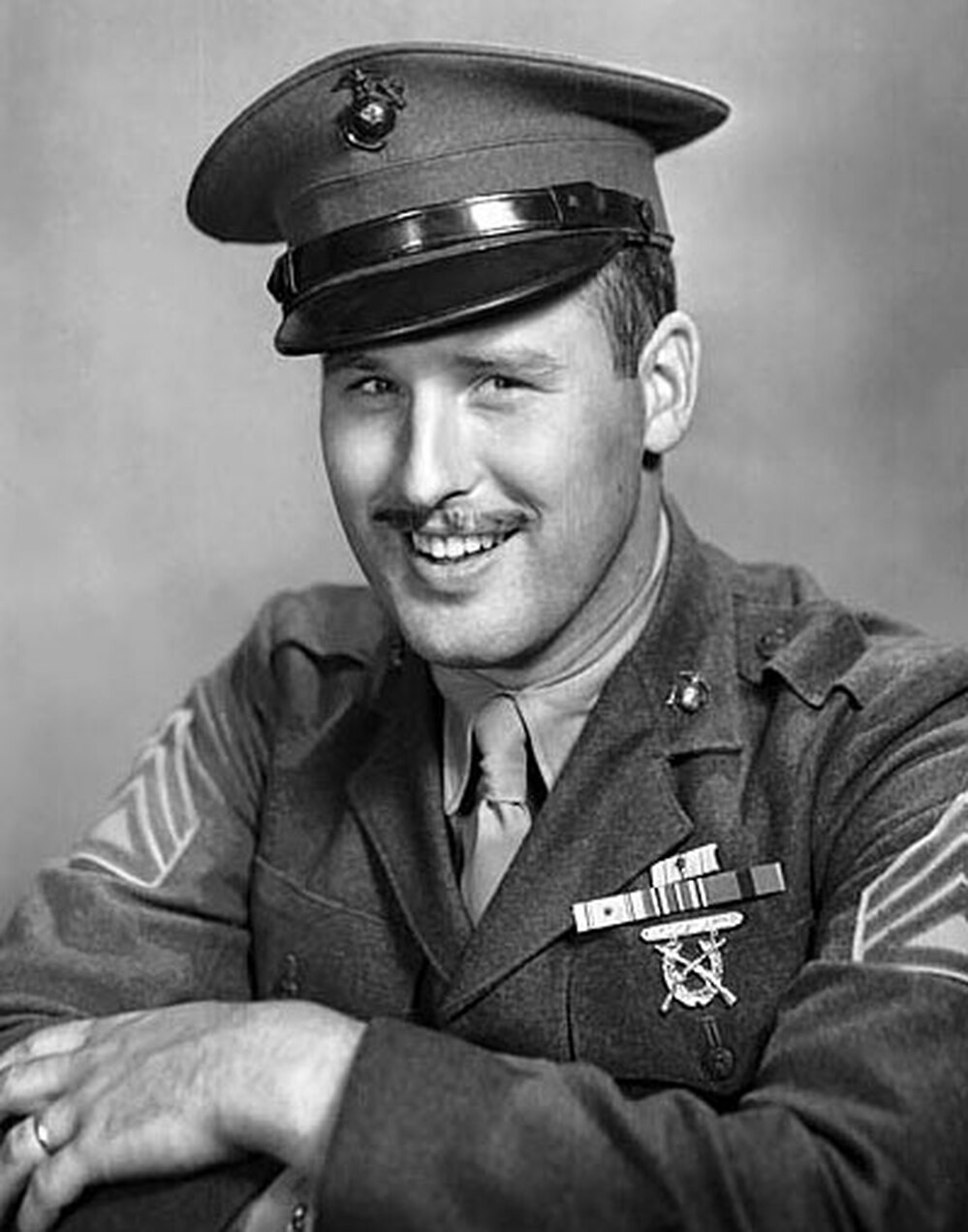 A portrait of Norman Hatch taken during World War II.