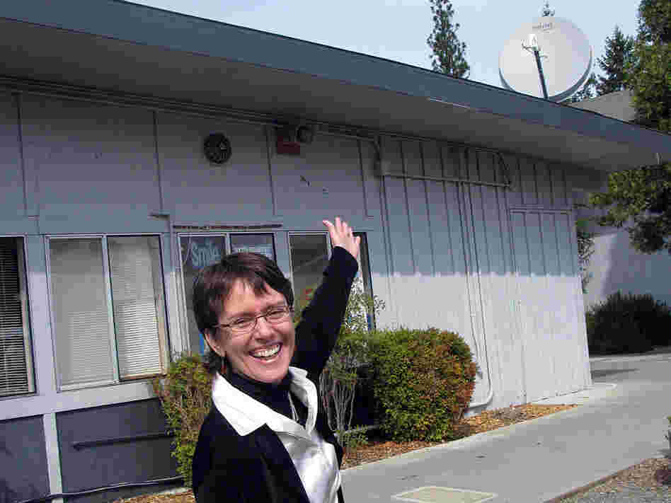 Sarah Supahan, superintendent of Burnt Ranch Elementary School, says they paid for a satellite link.