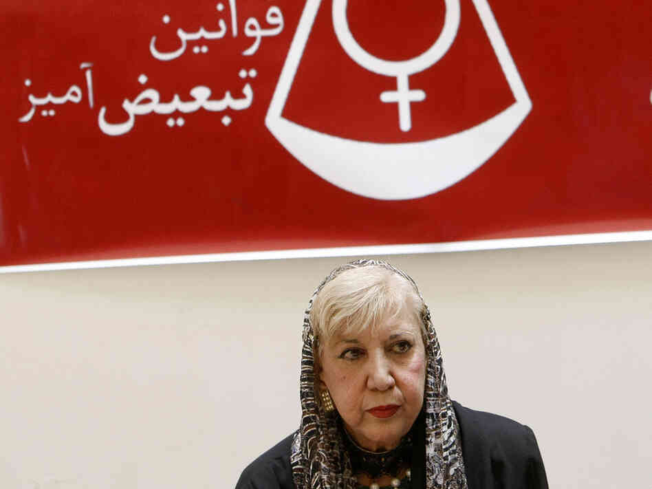 Iranian poet Simin Behbahani in 2007