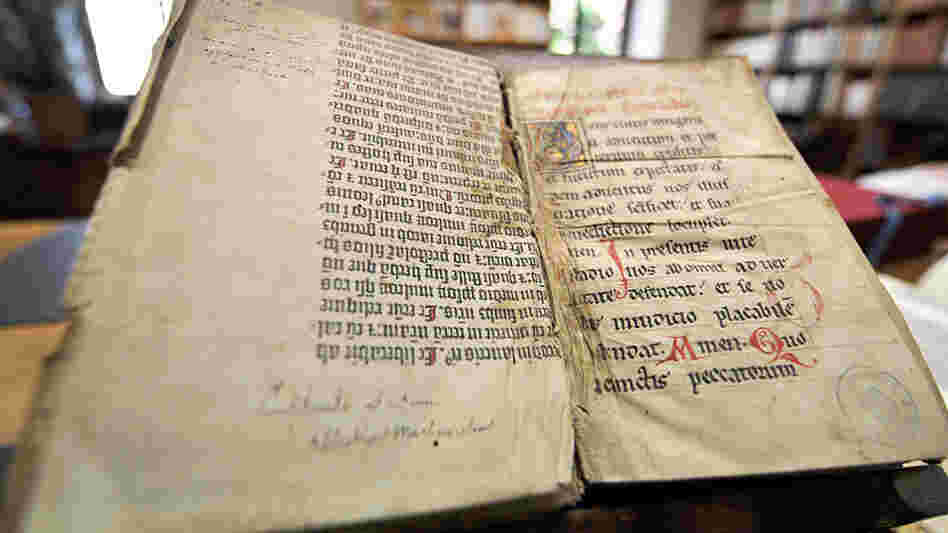 Pages of the Gutenberg Bible.
