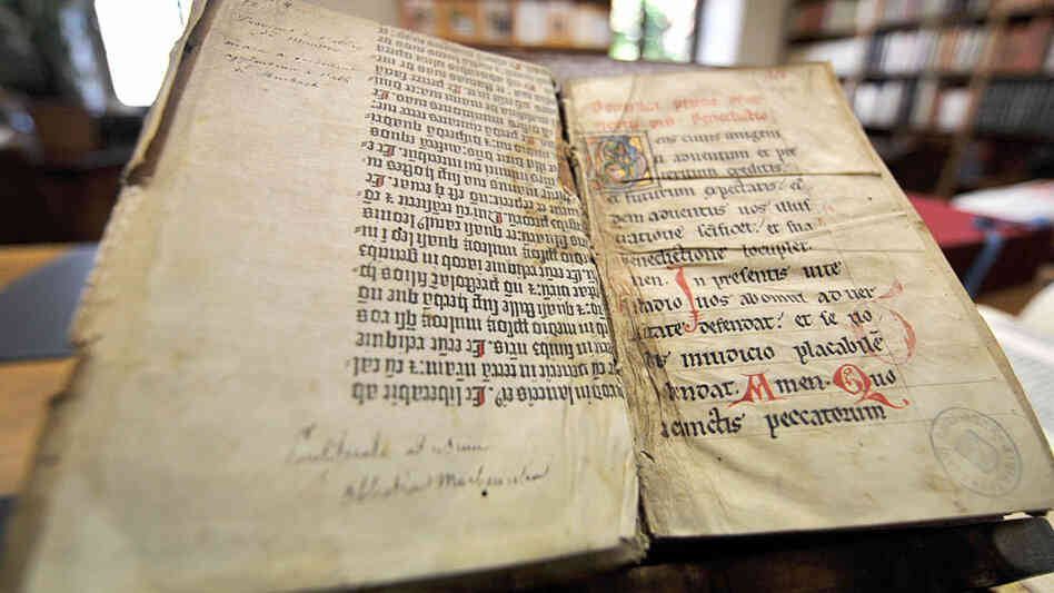 Pages of the Gutenberg Bible.
