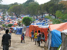 Tent camp at Petionville Golf Club in Port-au-Prince Tent camp at Petionville Golf Club in Port-au-Prince