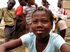 Berlyne Chery, 13, after being returned to her village Berlyne Chery, 13, after being returned to her village