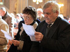 Church Goers Read Pope's Letter Church Goers Read Pope's Letter