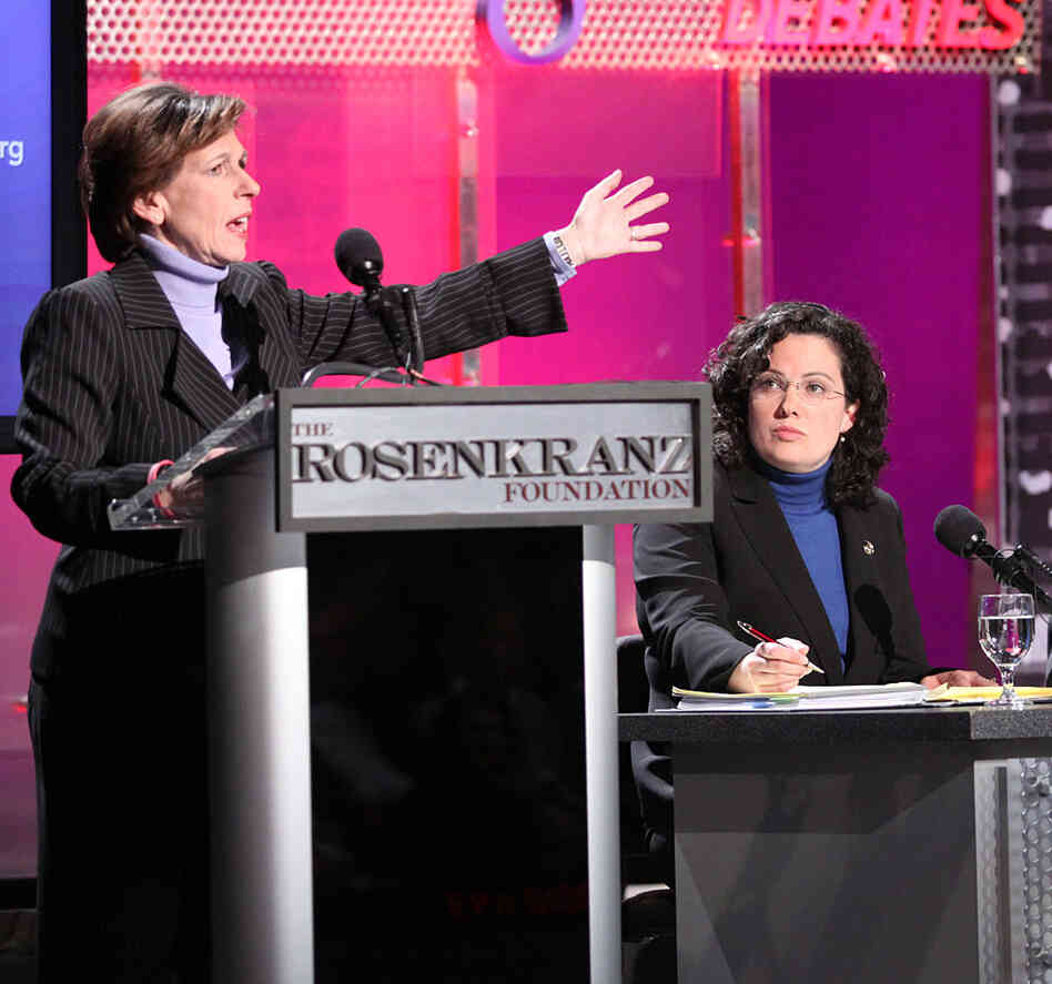 Randi Weingarten, president of the American Federation of Teachers, AFL-CIO, debates. Randi Weingarten, president of the American Federation of Teachers, AFL-CIO, debates.