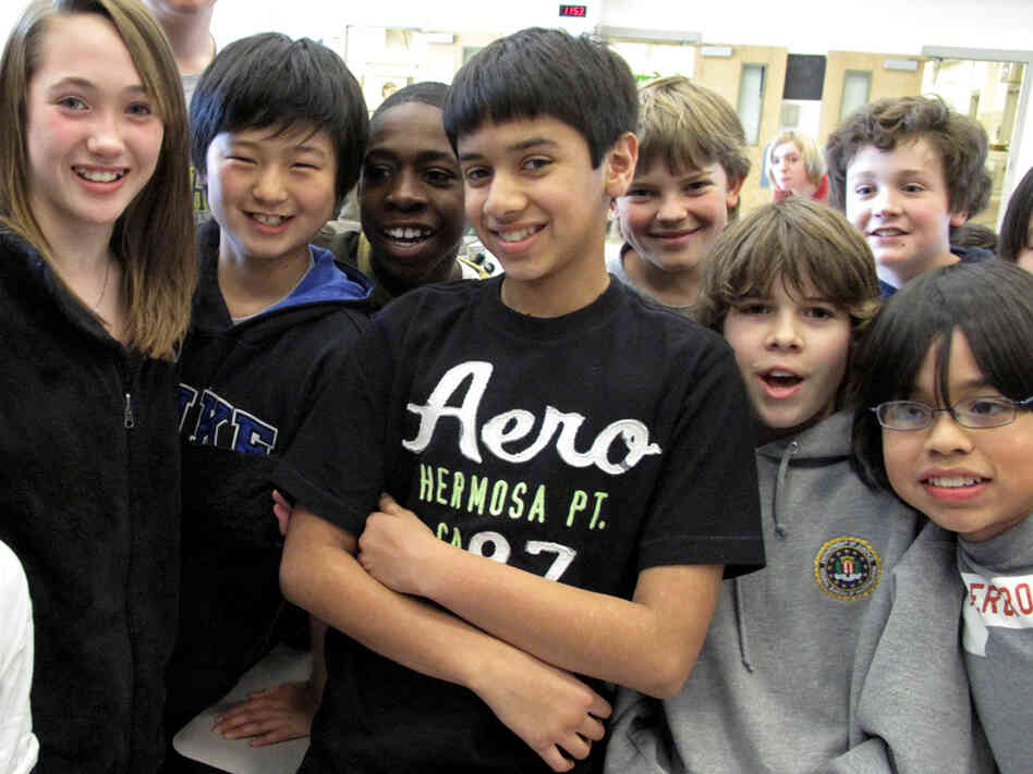 Jay Kulkarni and classmates
