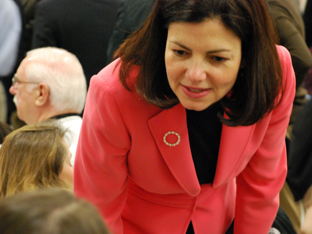 Kelly Ayotte's stump speech centers on a promise to return the GOP to its core principles.