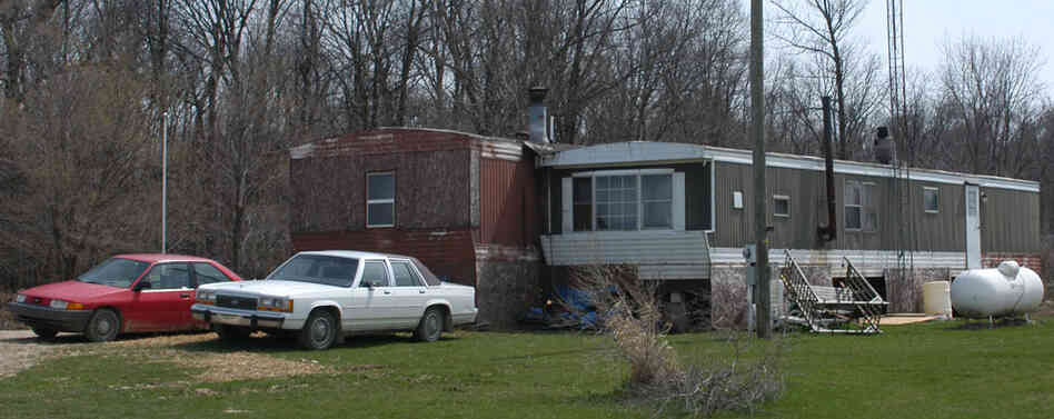 Members of the Christian militia Hutaree lived in these trailers in Clayton, Mich.