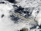 A satellite image shows an ash plume from the Icelandic volcano A satellite image shows an ash plume from the Icelandic volcano