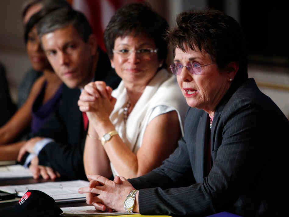 Tennis legend Billie Jean King at a June 2009 event marking the 37th anniversary of Title IX.