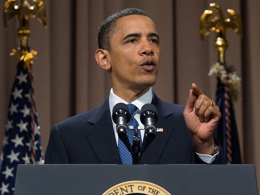 President Obama speaks about reforming Wall Street during a speech at The Cooper Union college.