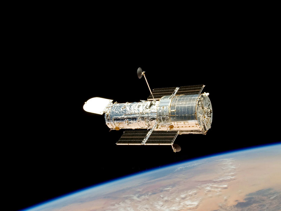 Hubble orbiting Earth