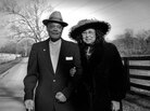 A couple poses outside of Lexington, Ky. A couple poses outside of Lexington, Ky.