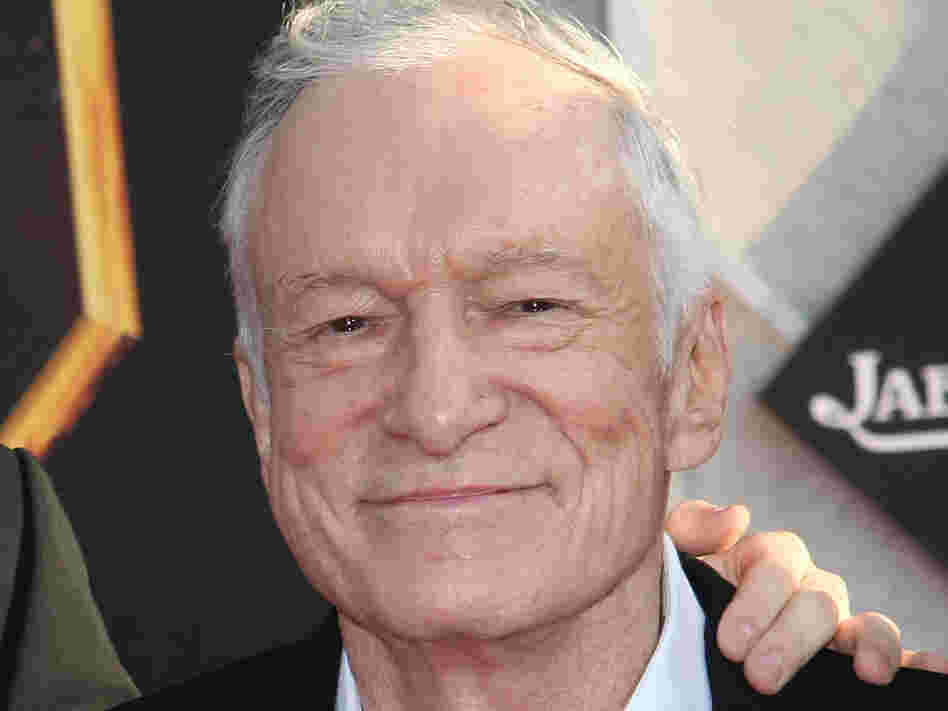 Hugh Hefner arrives at the premiere for 'Iron Man 2' on Monday in Hollywood, Calif.