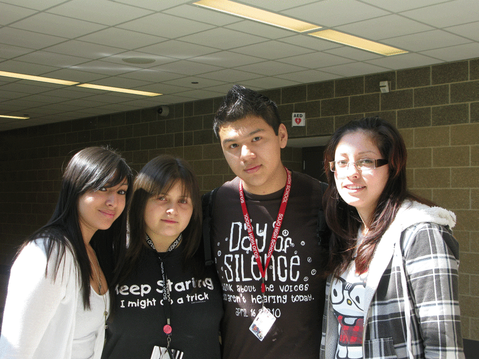 The students who led a campaign for a tastier and healthier school lunch menu in Chicago.
