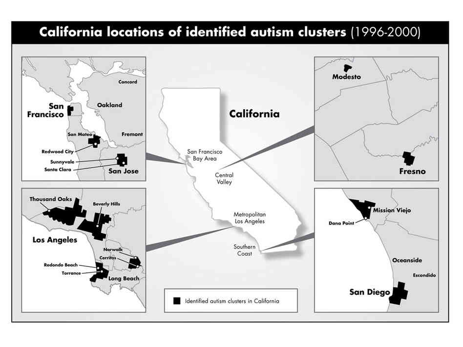 Autism "clusters" found in California are linked to high levels of parent education.