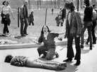 Mary Ann Vecchio screams as she kneels over the body of Jeffrey Miller at Kent State on May 4, 1970. Mary Ann Vecchio screams as she kneels over the body of Jeffrey Miller at Kent State on May 4, 1970.