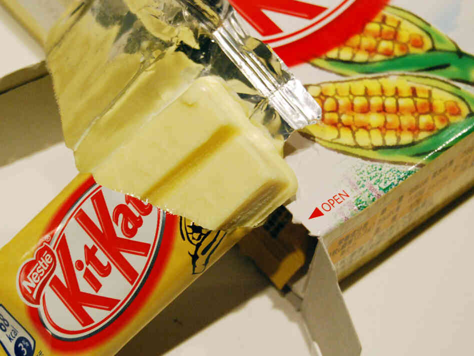 Corn-flavored Kit Kat