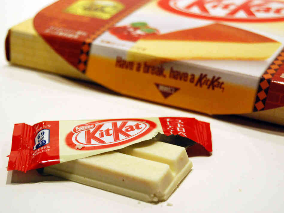 Creme brulee-flavored Kit Kat