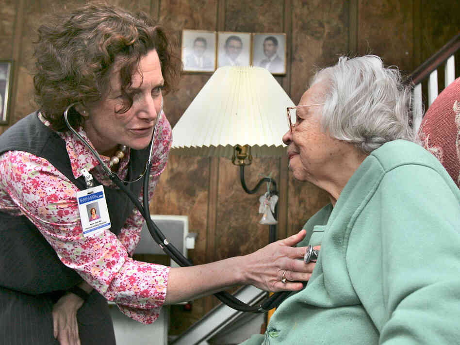 Medicare patients such as Belva Bell could be hurt by a scheduled pay cut for doctors.