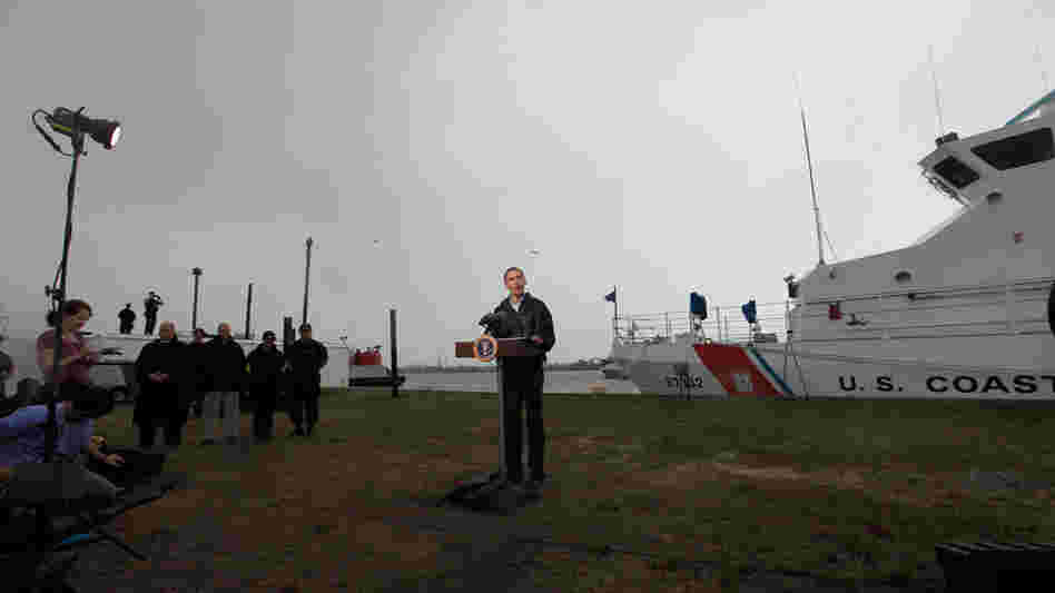 President Obama speaks in Venice, La. President Obama speaks in Venice, La.
