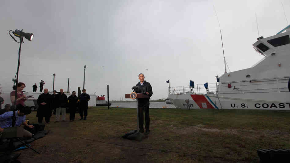 President Obama speaks in Venice, La. President Obama speaks in Venice, La.
