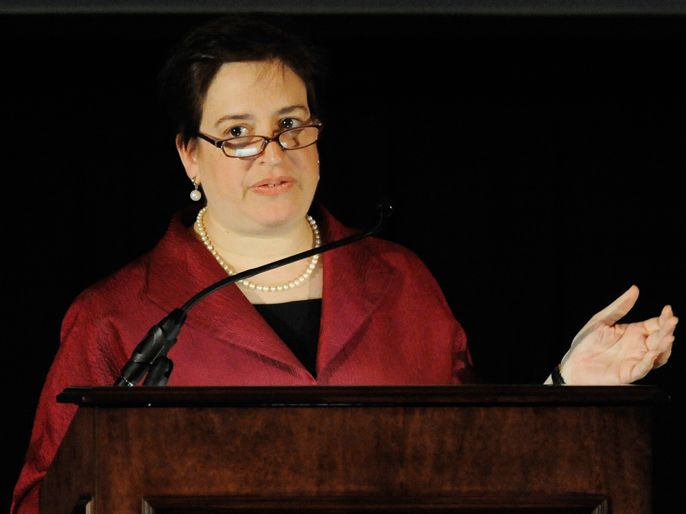 Solicitor General Elena Kagan speaks in Chicago.