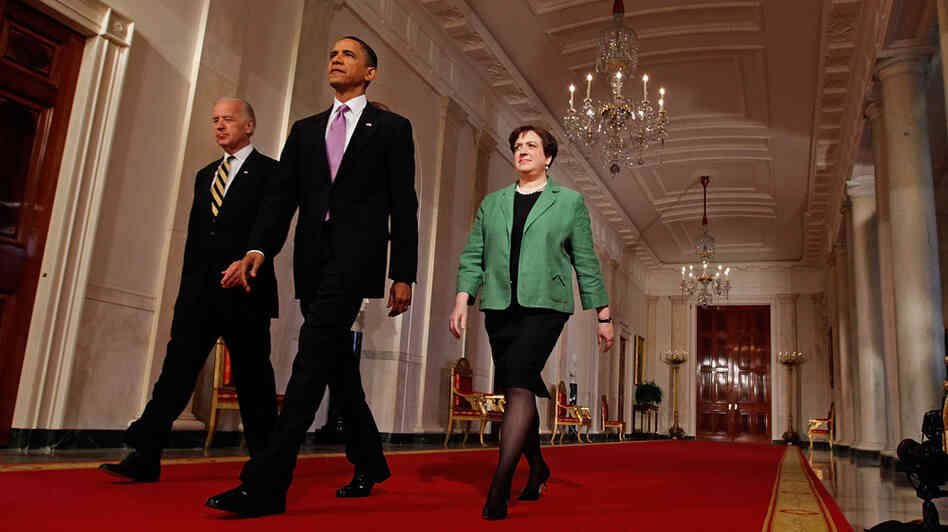 Vice President Biden, President Obama and Solicitor General Elena Kagan