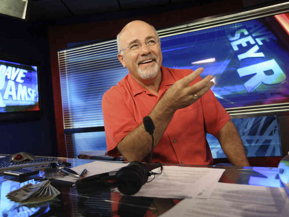 Dave Ramsey in his broadcasting studio in Brentwood, Tenn