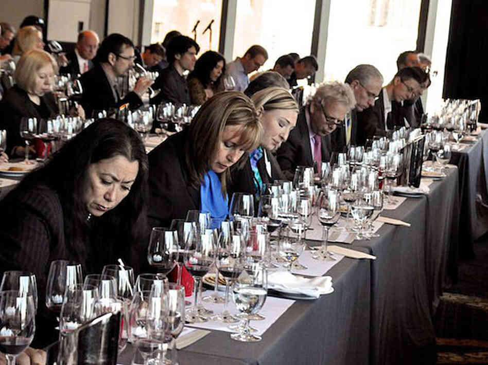 Wine connoisseurs at the Berling Tasting in New York Wine connoisseurs at the Berling Tasting in New York