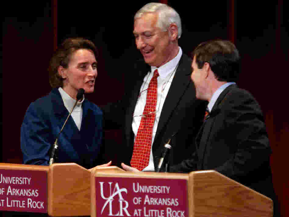 Blanche Lincoln, D.C. Morrison and Bill Halter.