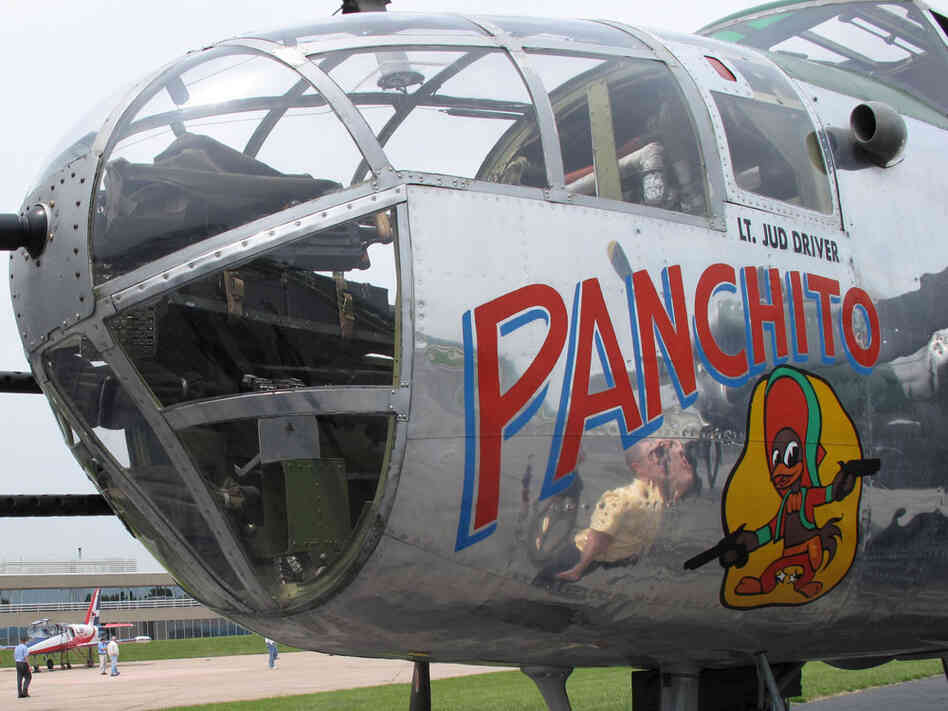 "Panchito," a World War II-era B-25 bomber. Gemma Watters/NPR.