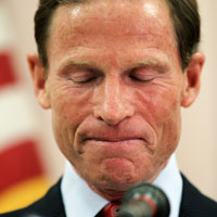 Connecticut Attorney General Richard Blumenthal, a candidate for U.S. Senate