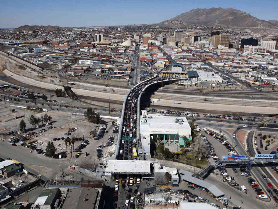 The Santa Fe bridge links Ciudad Juarez, Mexico, with El Paso, Texas.