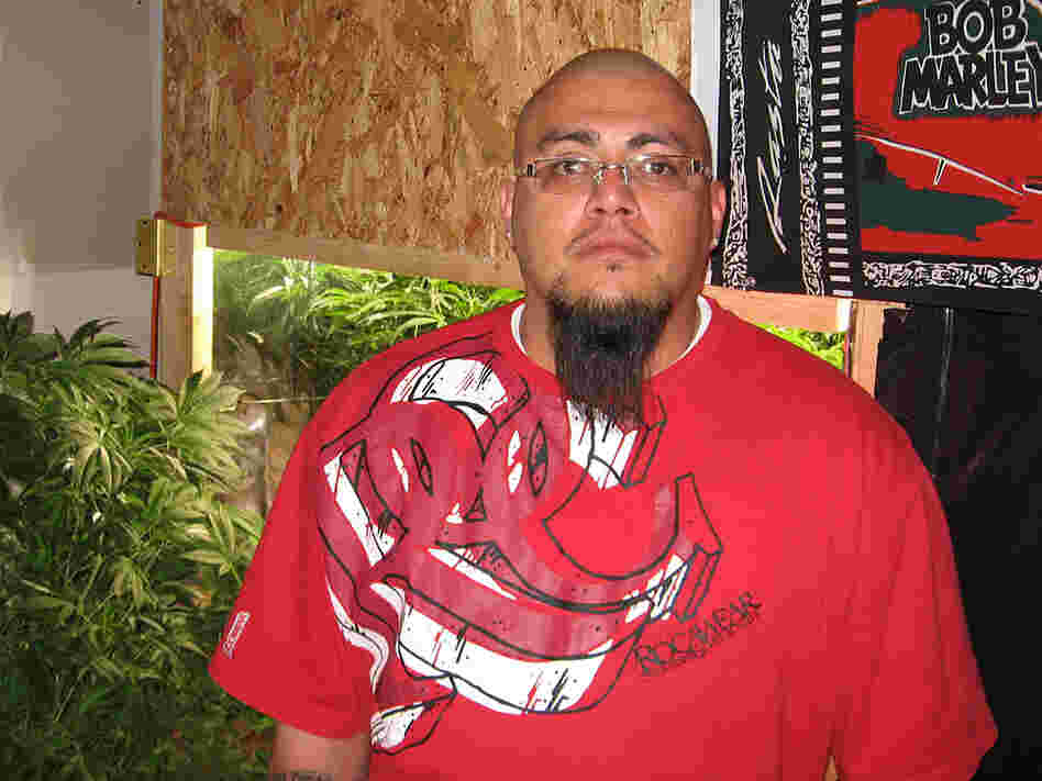 Dennis Garcia, a military veteran, grows his own marijuana to treat post-traumatic stress disorder.