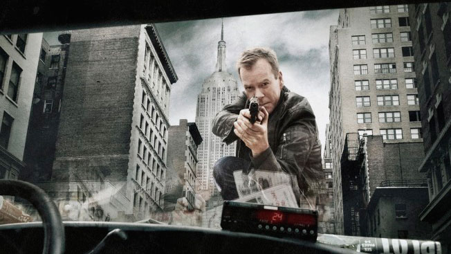 Kiefer Sutherland as Jack Bauer. Fox TV