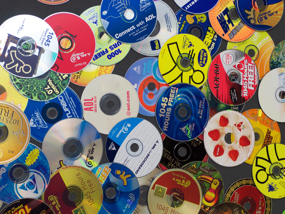 The once-ubiquitous AOL CDs.