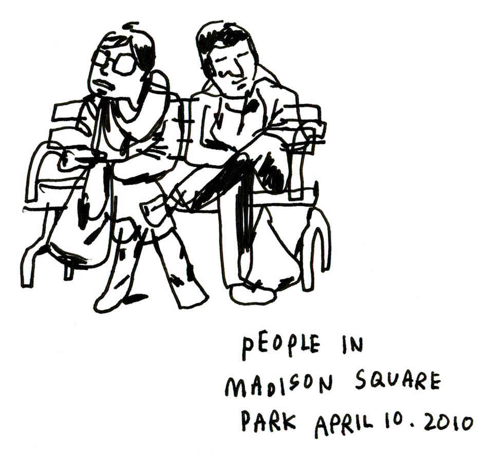 People in Madison Square Park People in Madison Square Park