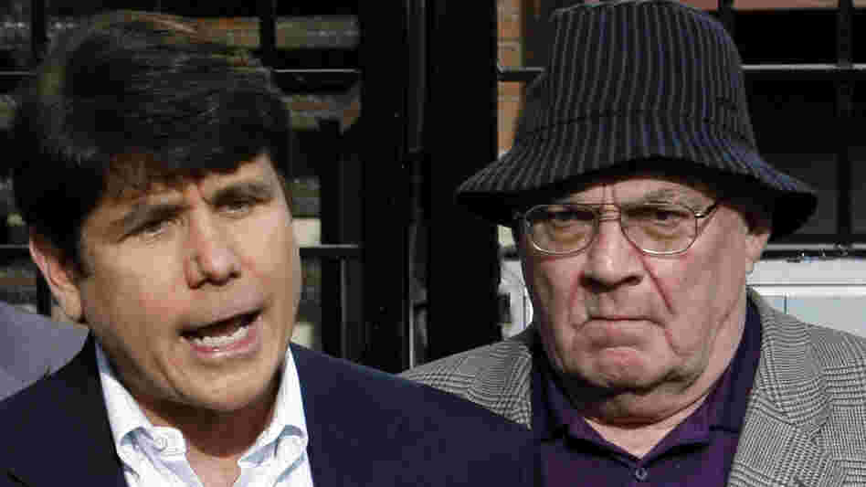 Former Illinois Gov. Blagojevich at an April news conference. Former Illinois Gov. Blagojevich at an April news conference.
