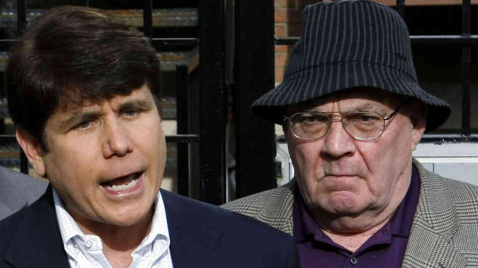Former Illinois Gov. Blagojevich at an April news conference. Former Illinois Gov. Blagojevich at an April news conference.