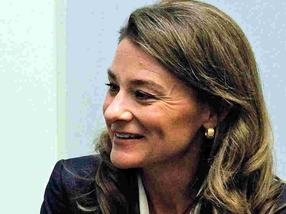 UN Secretary-General Ban Ki-moon and Melinda Gates discuss maternal and child health.