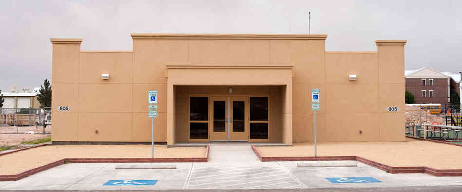 The recently completed Building 805 sits empty at Fort Bliss in El Paso, Texas. The recently completed Building 805 sits empty at Fort Bliss in El Paso, Texas.
