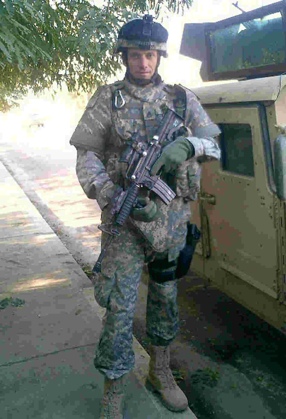 William Fraas in Baghdad in 2006 on his second of three tours of duty in Iraq. William Fraas in Baghdad in 2006 on his second of three tours of duty in Iraq.