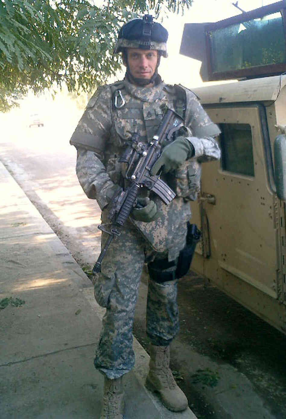 William Fraas in Baghdad in 2006 on his second of three tours of duty in Iraq. William Fraas in Baghdad in 2006 on his second of three tours of duty in Iraq.