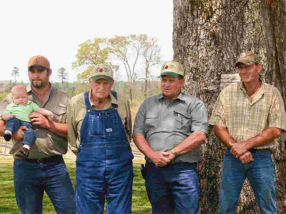 Members of the Clanton family, who own Clanton Farms