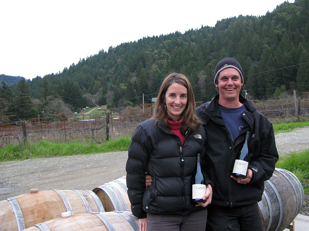 Kimberly and John Cabot, who own Cabot Winery